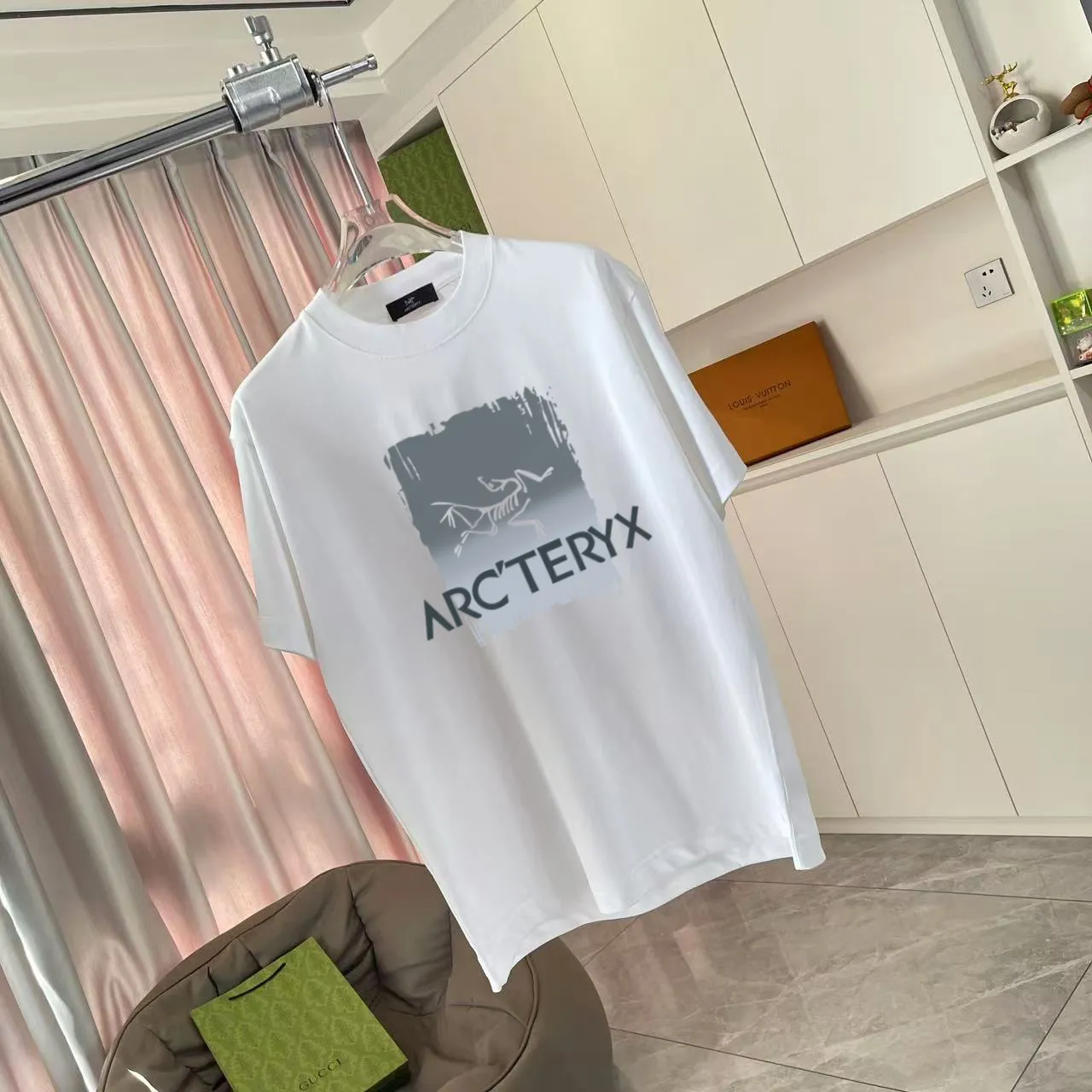ARC'TERYX* 2025 New Arrival logo t g Same Style Size：S M L XL XXL ：Black White Pink Gray Red
